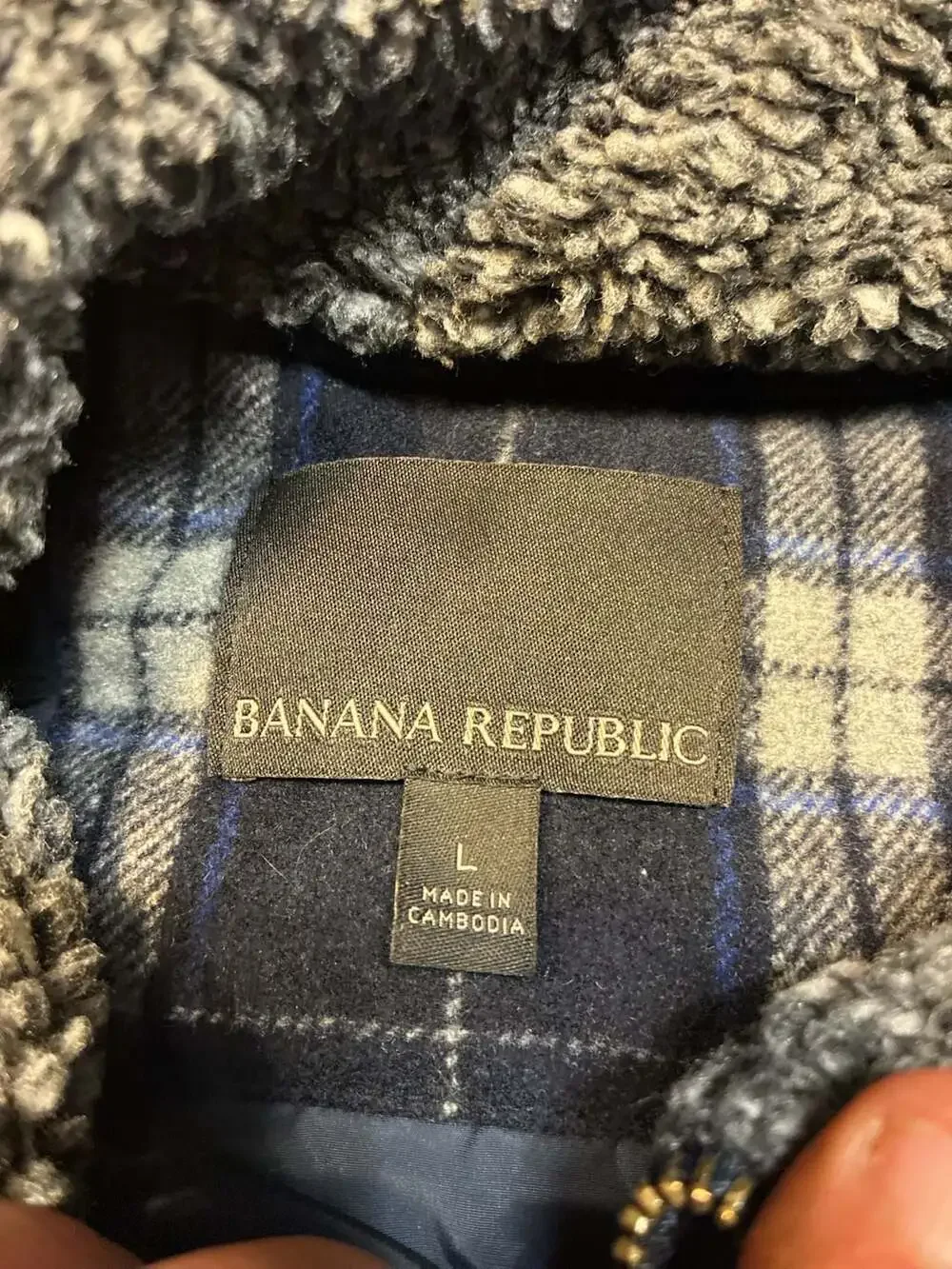 Banana Republic Men's Plaid Flannel and Quilted Puffer Vest